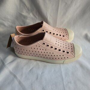 Native Cream and Pink Perforated Mules